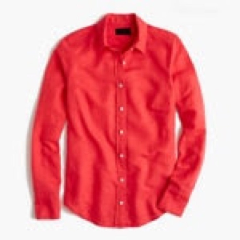 J Crew button down Perfect fit coral shirt